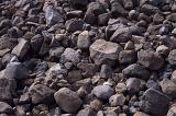 Various stones and boulders as background with copy space for concept about construction, nature or earth science
