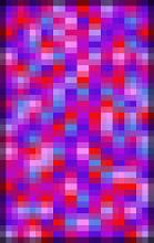a pixelated background image featuring a pink and purple colour pallette suitable for valentine or romance subjects