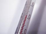 Glass tube thermometer used for measuring temperature