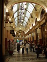 shops in an historic shopping arcade