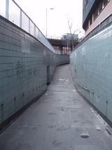 underpass, metaphor of urban crime, muggings and theft