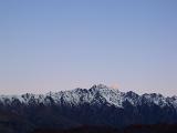 view of the remarkables at sunset, a challenging barrier or difficult task ahead