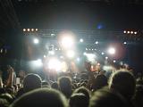 an excited and energetic crowd of music fans at a rock gig