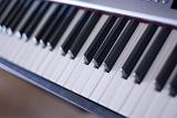 keys on a piano keyboard