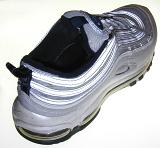 a silver coloured training shoe