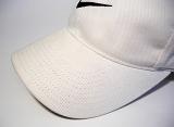 a white baseball cap