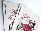 two wildcards from a deck of playing cards