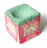a cube of green pool chalk