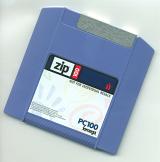 a 1990's zip 100 MB data storage disk - not property released